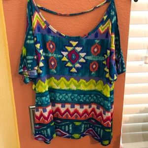 Charlotte Russe Open Shoulder Shirt